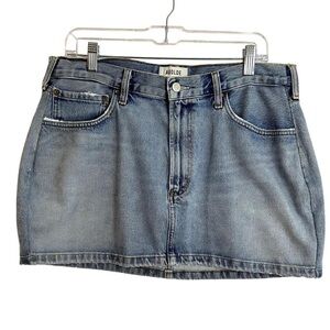 Agolde Liv Mini Skirt Jean Denim Womens Size 32